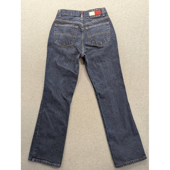 Vintage Tommy Hilfiger Jeans Womens 6 Blue High Rise Straight 100% Cotton 90s - Picture 9 of 14